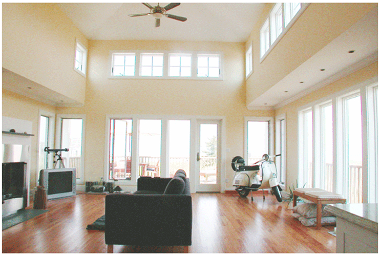 Living room interior design by Evangeline Dennie, 2003