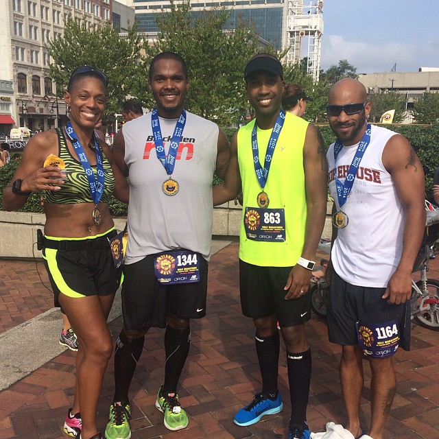 Left to Right: Margo, Nicholas, Me, Malcolm post race