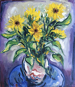 Sunflowers 1- Movement, 20x23, 2021