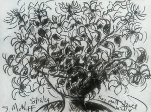 Dance Wildly, 9x12, 2024, pencil on paper