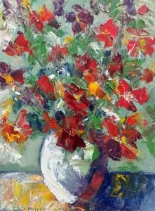 Radiātiō, 9x12, 2024, oil on wood panel