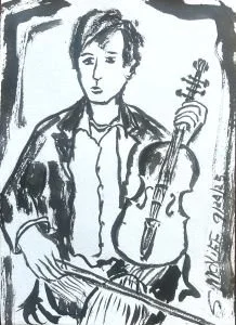 From Gideon L Davis, 1889 2, 8x10.75, 2025, ink on paper