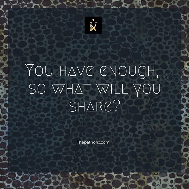 You are enough, and you have enough. We often fall into the lie of scarcity, a combination of inherited patterns and the lies of greed have led us all to believe we don't have enough. But, is it true? ⠀
⠀
Right here, right now are you safe? Have you 