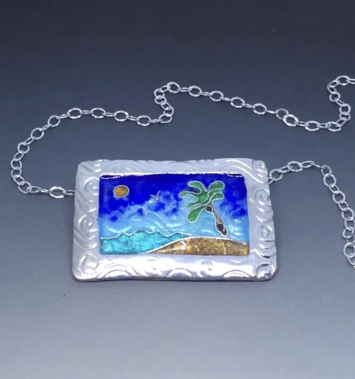 Beachy cloisonne