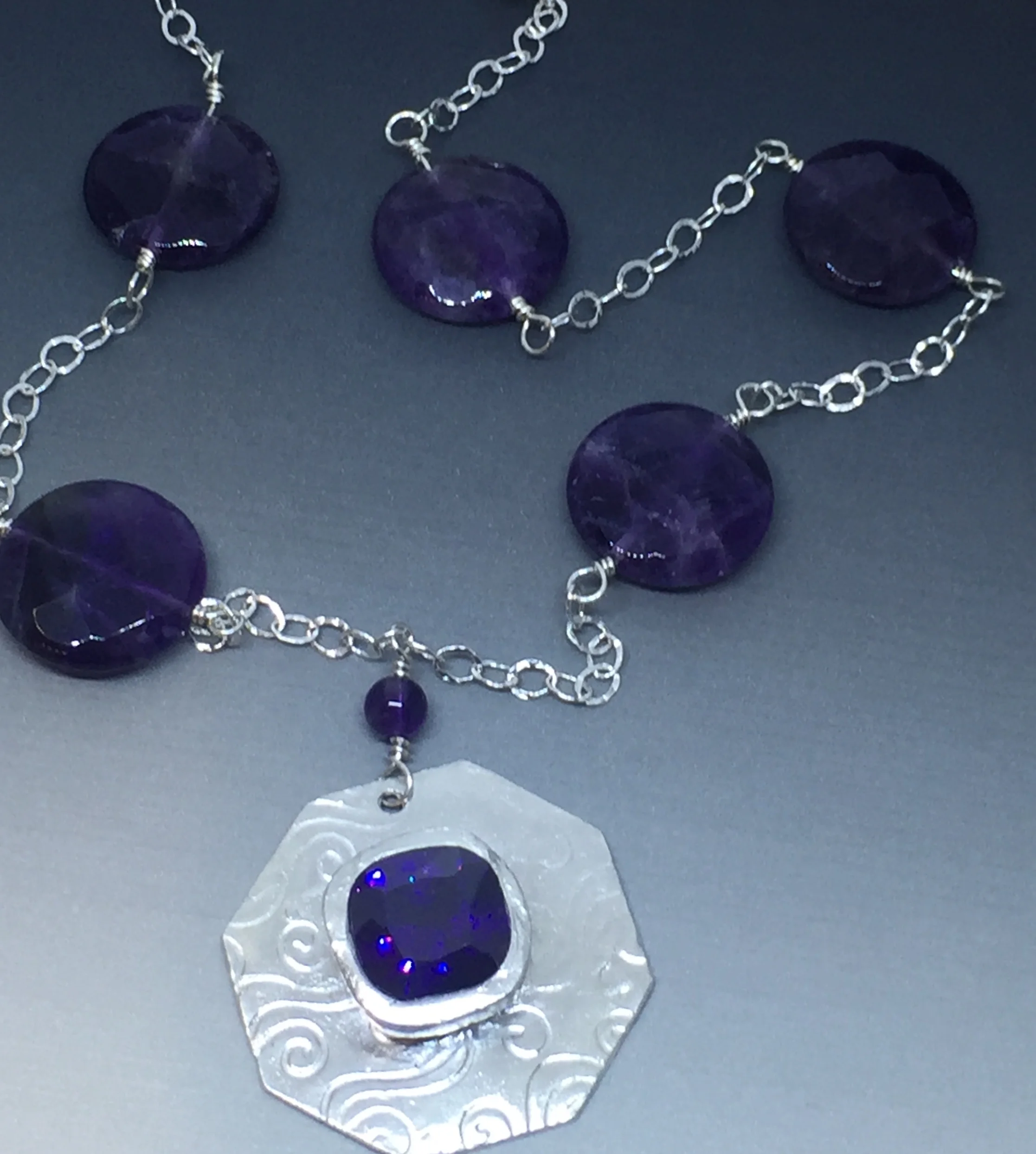 Fine Silver & Amethyst
