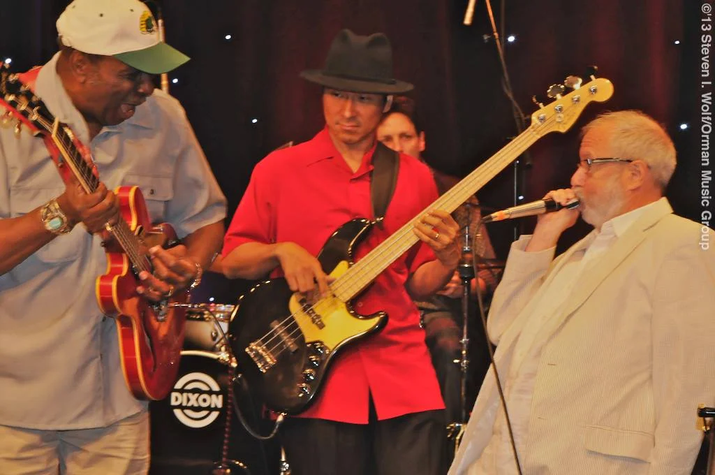 Eddy Clearwater, Shoji & Corky Siegel photo by Steven I. Wolf