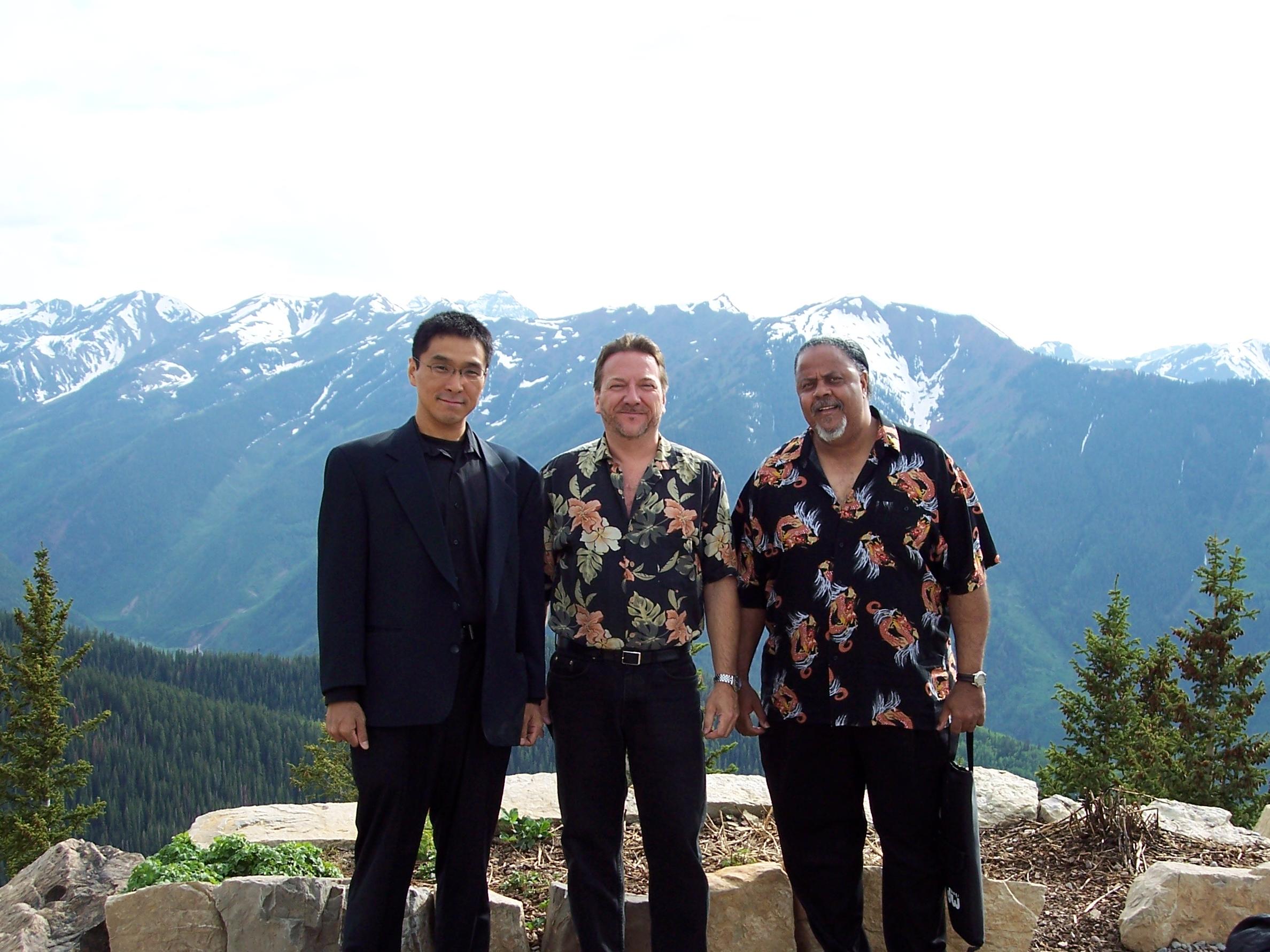 Shoji, Mark Wydra and Merle Perkins in Aspen Colorado