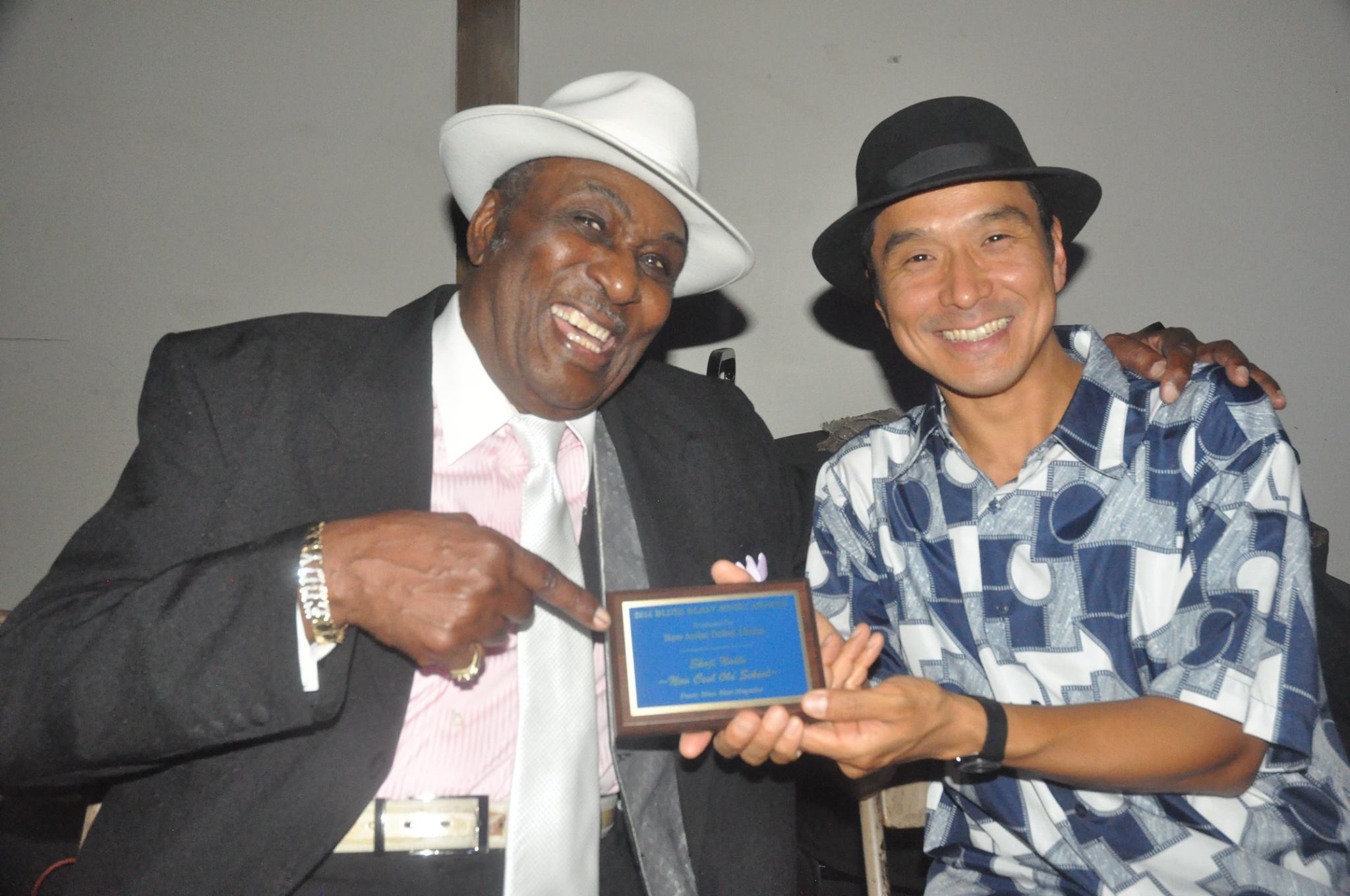 with Eddy Clearwater at Blues Blast Award