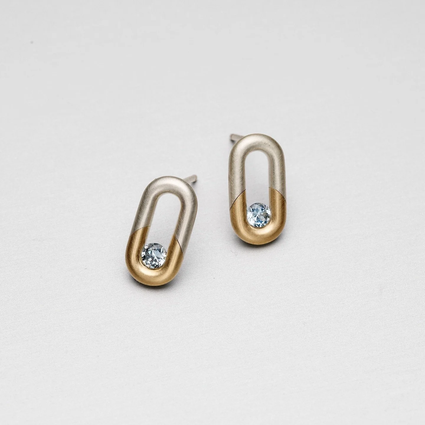 ICE BLUE

Part of the latest series, which continues my exploration of ridiculously fiddly setting techniques. 

Ear studs featuring icy blue Australian sapphires set in gold and silver (yes, using rivets that no, you can&rsquo;t see)

Available @cou