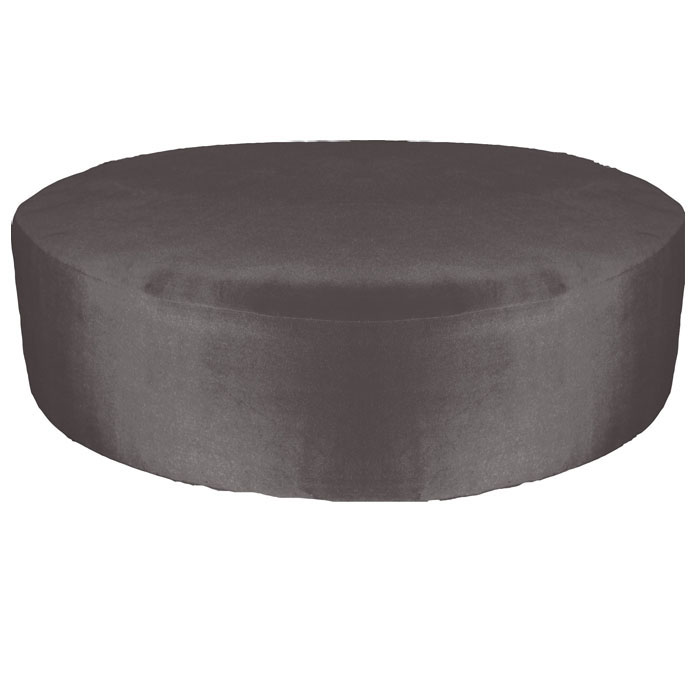 60 Round Ottoman With W Charcoal Velvet Slipcover Questnyc 60 Round Ottoman With W Charcoal, Large Round Ottoman Slipcover