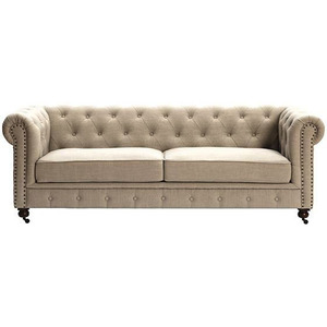 Natural Linen Chesterfield Sofa Questnyc Natural Linen Chesterfield Sofa