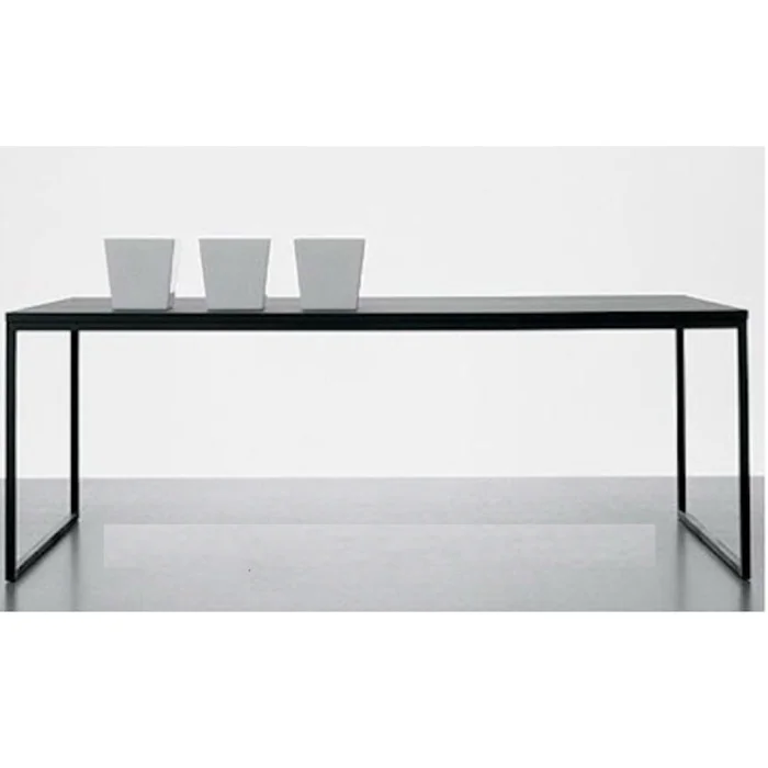 black metal desk