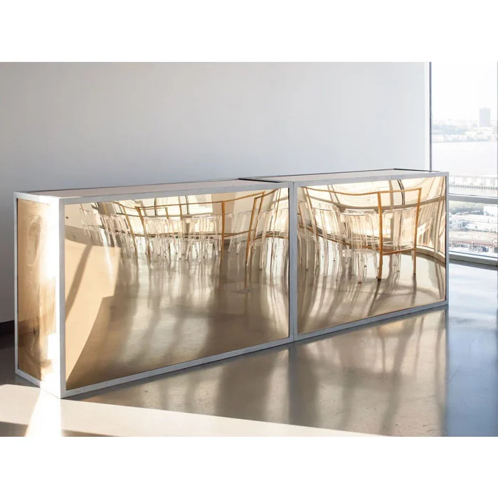 FRAMED GOLD MIRROR BAR — rentquestnyc