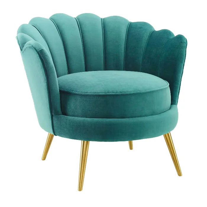 BLUE PEACOCK ARMCHAIR — rentquestnyc