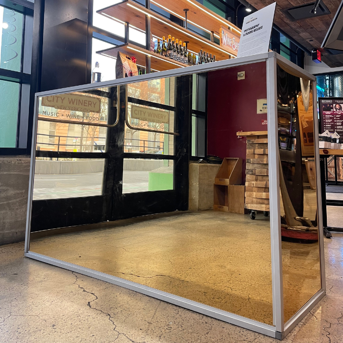 FRAMED GOLD MIRROR BAR — rentquestnyc