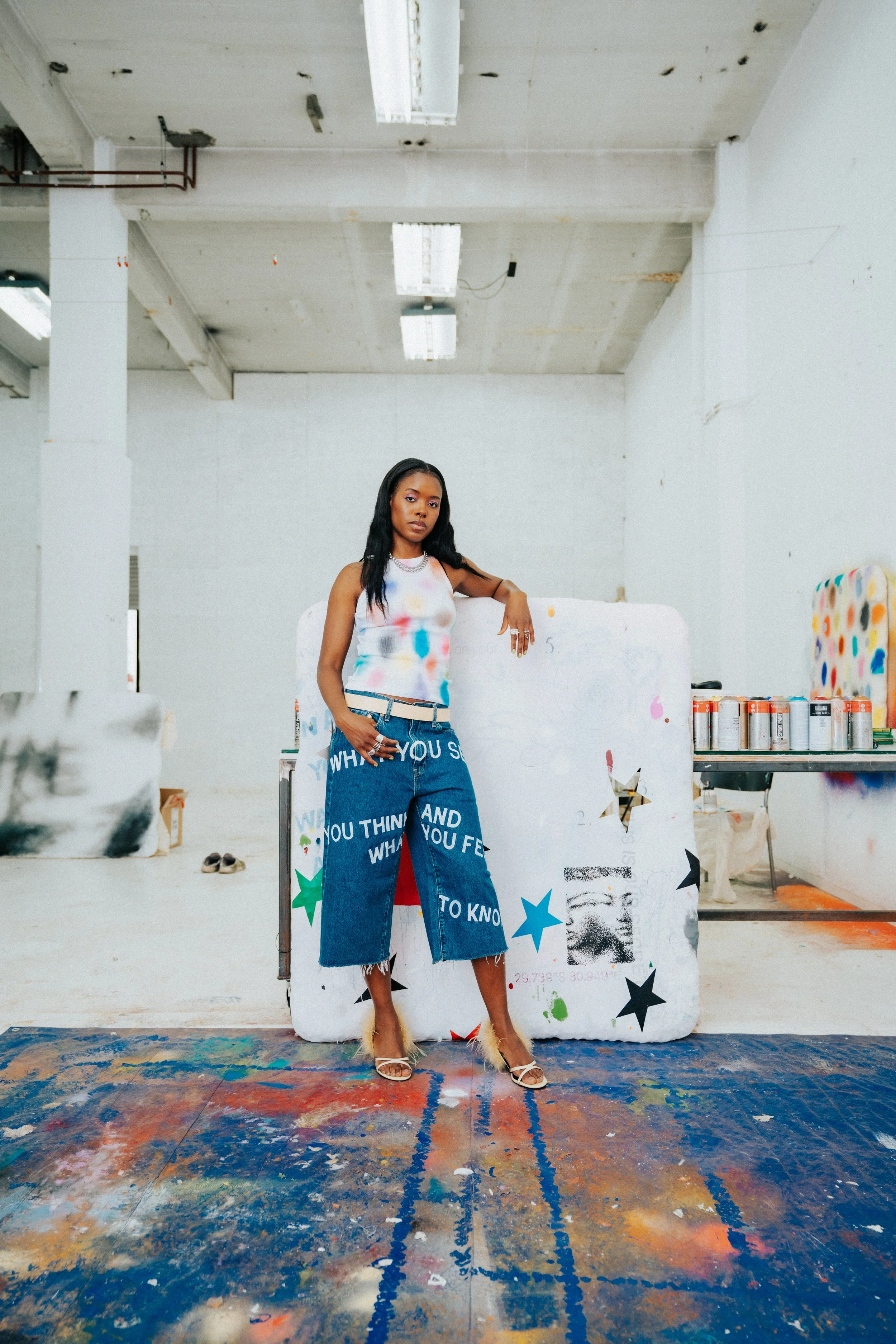 Nokukhanya Langa pictured in her studio