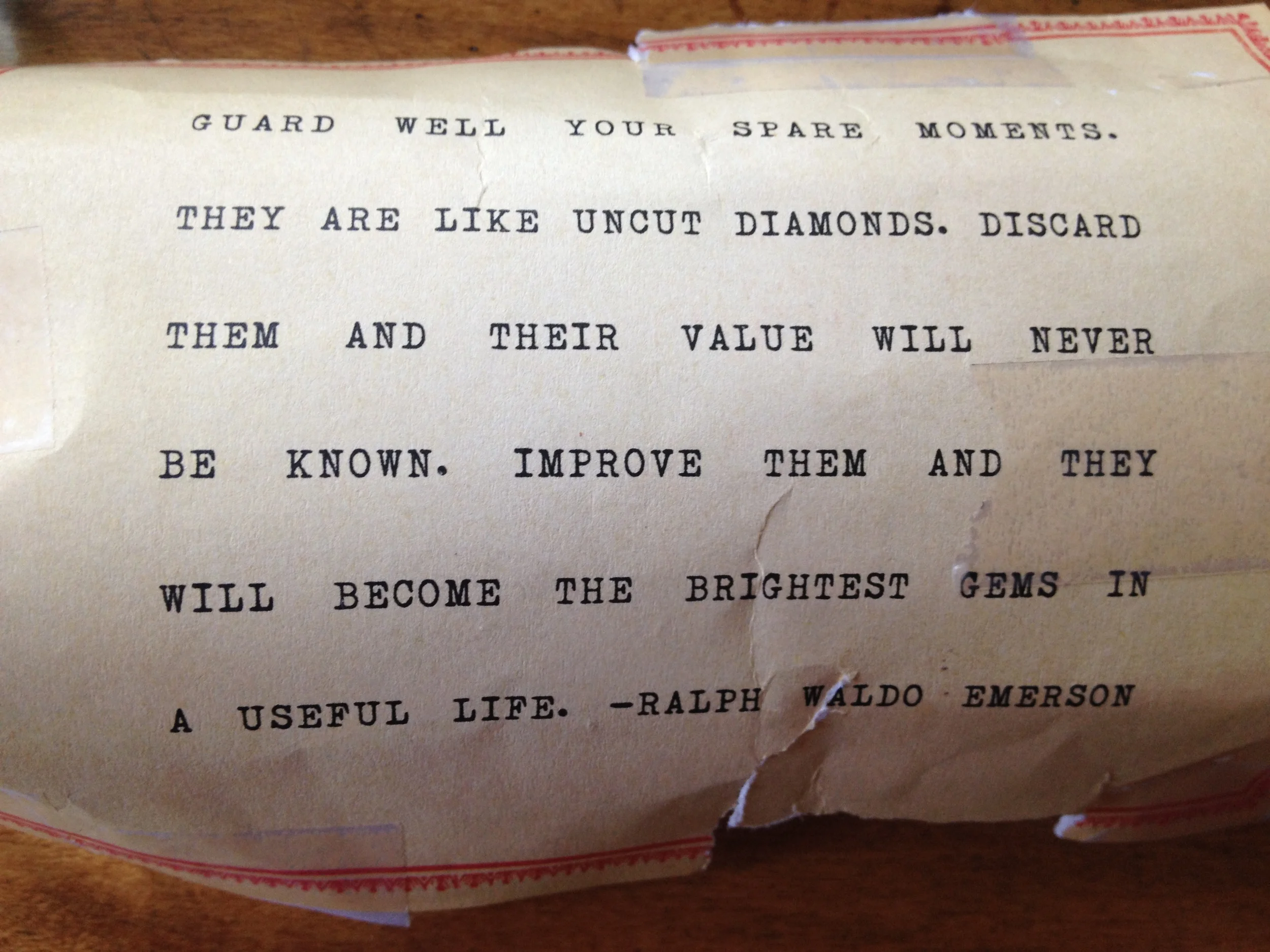 #2 guard well your spare moments