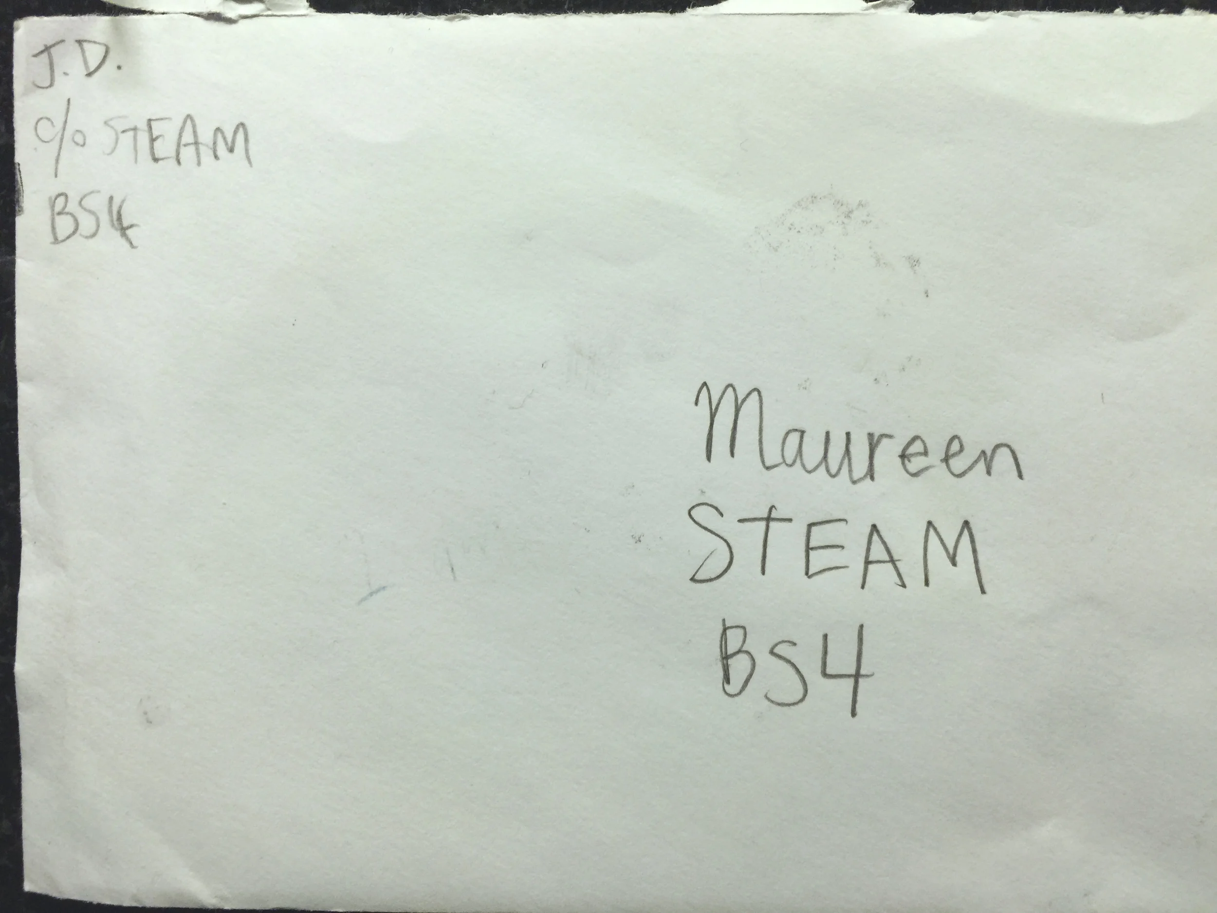 Sent through the Blue School post office - The Blue Mail Spirits