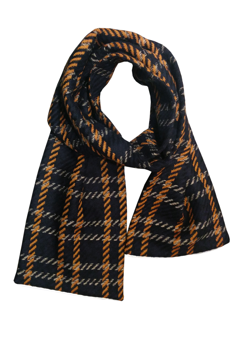 The "Oscar " - Scarf (54") with 3M reflective piping. Price: $110.00 Well Made: Los Angeles