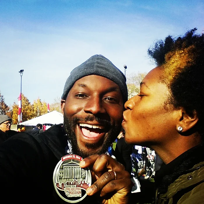 great to see mrs. warren at the finish!