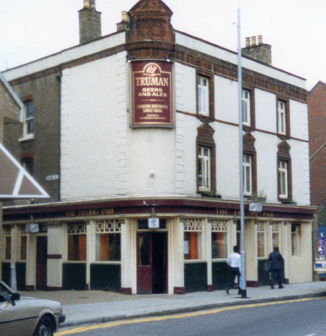 The Frying Pan at 13 Brick Lane until it closed in 1991. It is now a Bangladeshi restaurant.