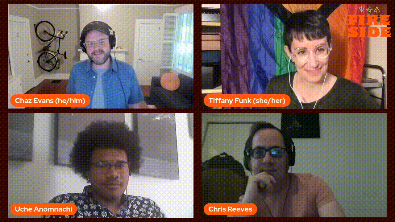 VGA Fireside Ep. 14 feat. Uche Anomnachi, Tiffany Funk, and Chris Reeves: Highlights