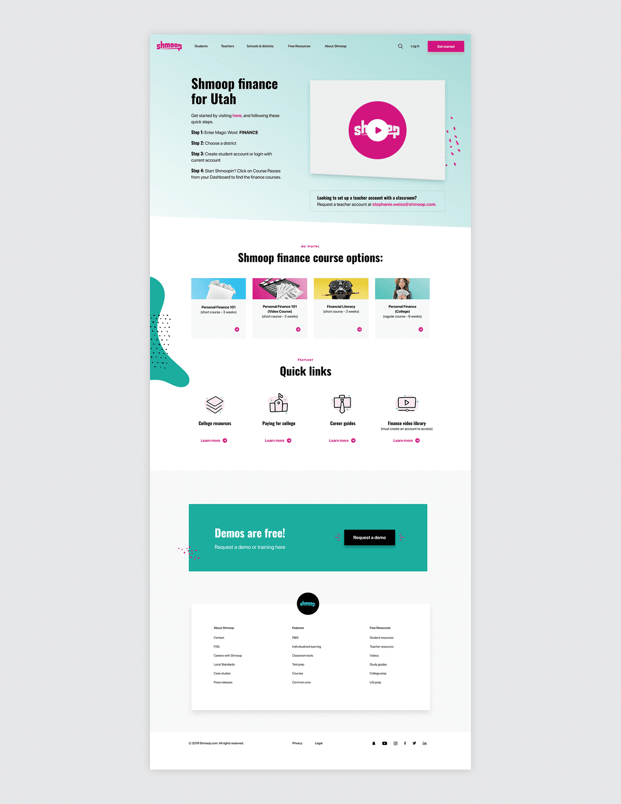 Finance Landing Page