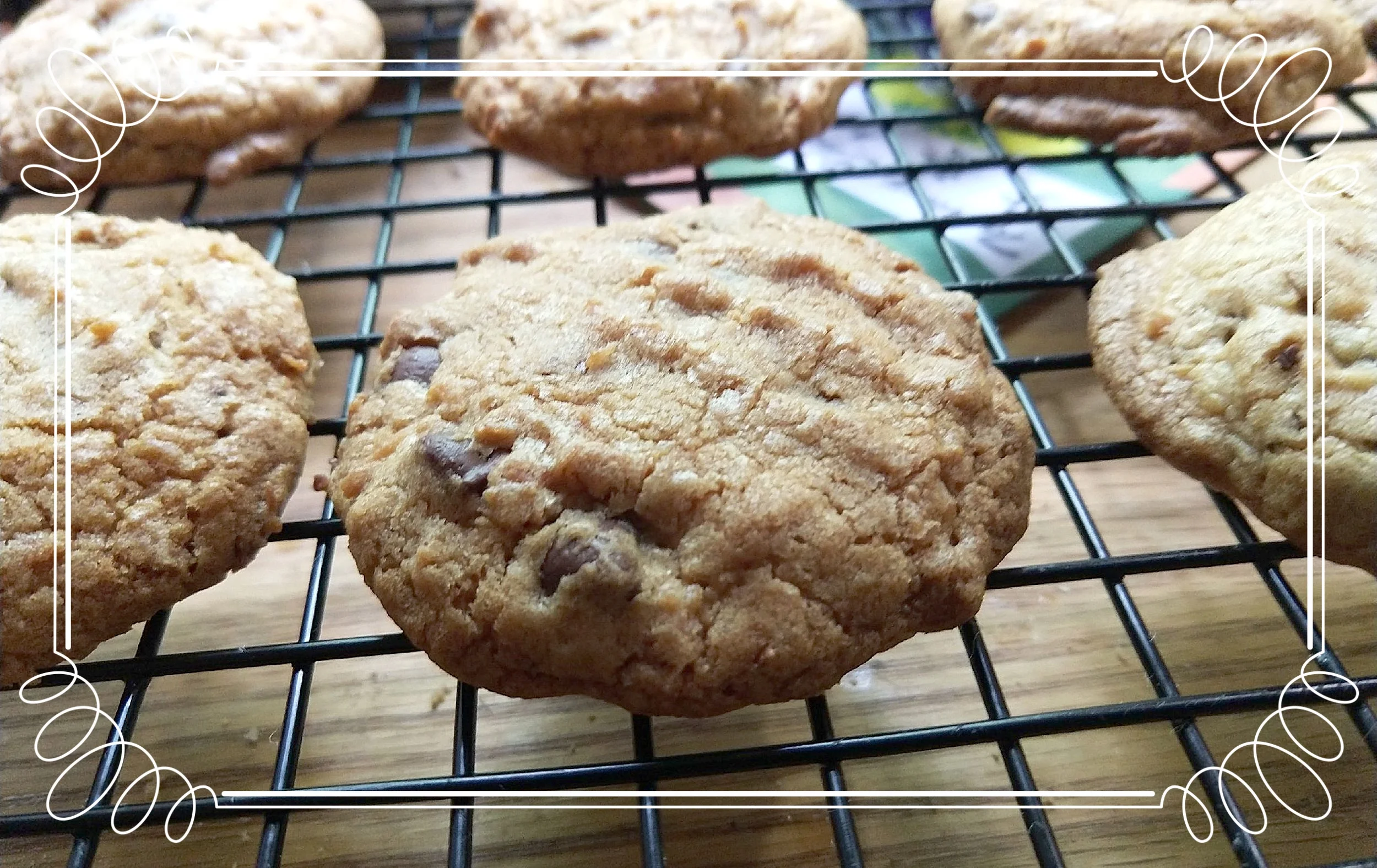 Made May 19th, 2018 - chocolate chip, pecan, coconut cookies!!! Too darn good!