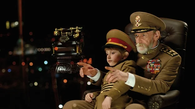 Dachi Orvelashvili as The Grandson to Misha Gomiashvili's The President
