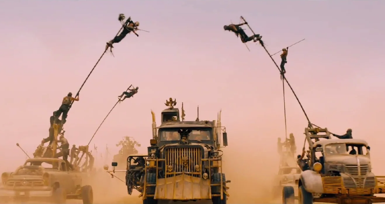 The War Rig under attack from the Polecats