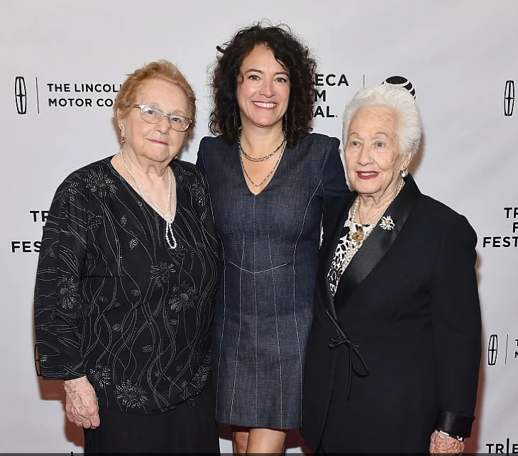 Director Fern Pearlstein (centre) with two of her subjects Elly Gross (left) and Rene Firestone (right)
