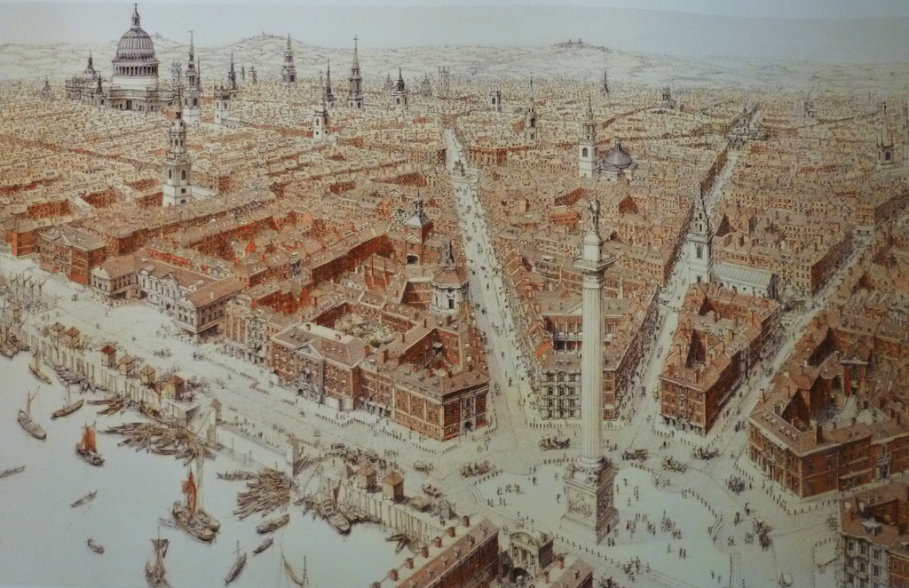 Sir Christopher Wren's grand plan for London.