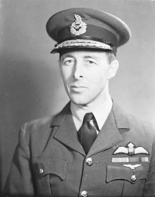 Don Bennett as Air Vice Marshall with Pathfinder Wings