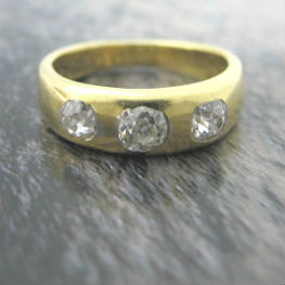 Victorian Three Diamond Gypsy Ring, available in our online shop .