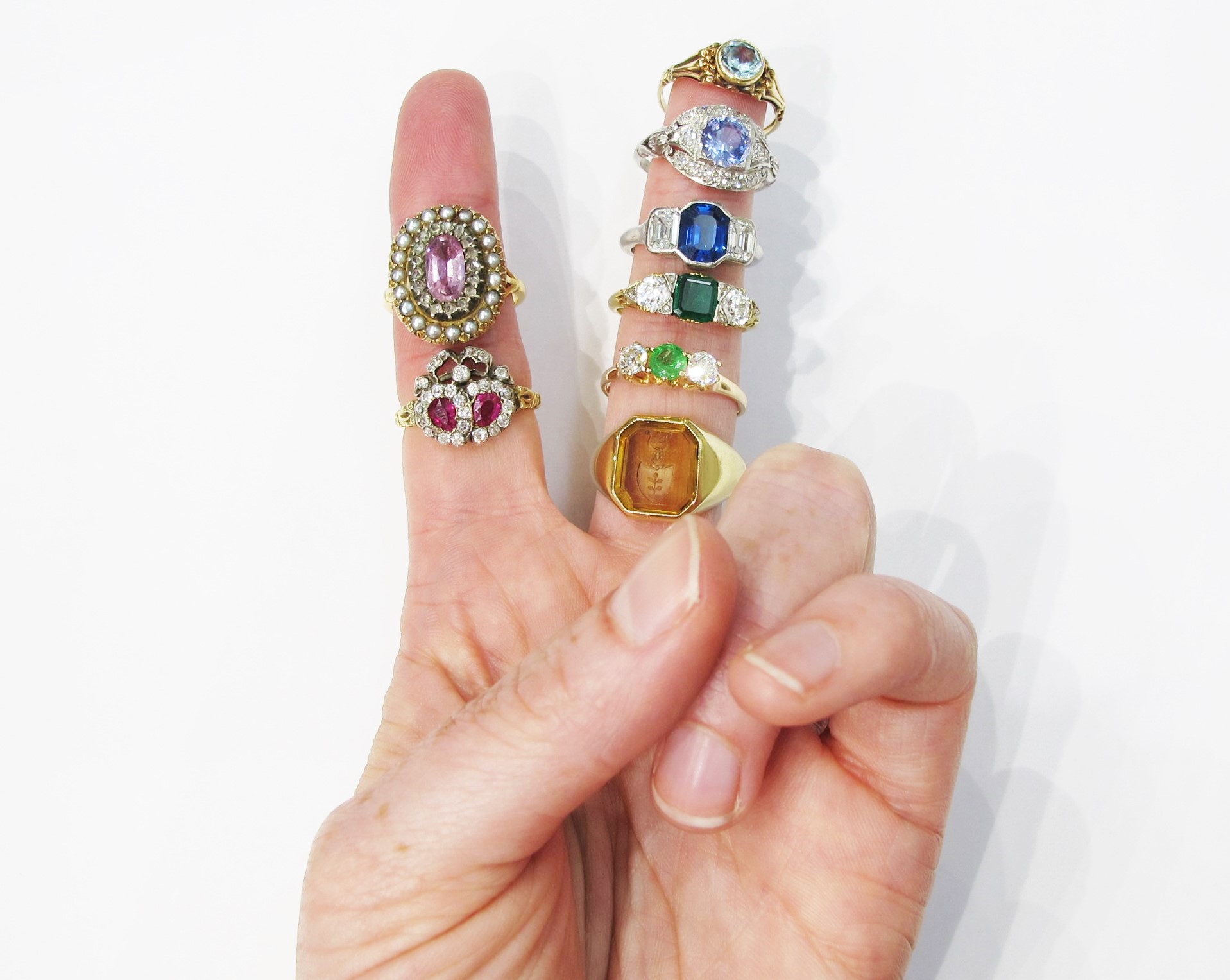 A rainbow of rings!