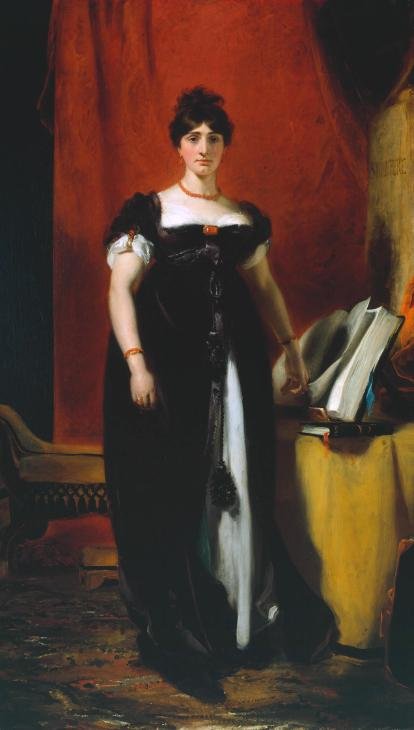 Mrs. Sarah Siddons by Sir Thomas Lawrence. 