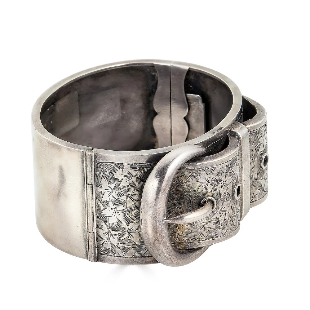 silver buckle bracelet