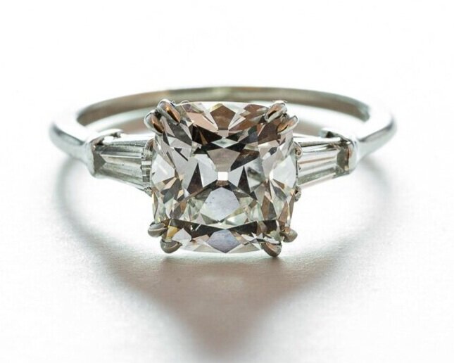 Harry Winston 10.60-carat round brilliant diamond engagement