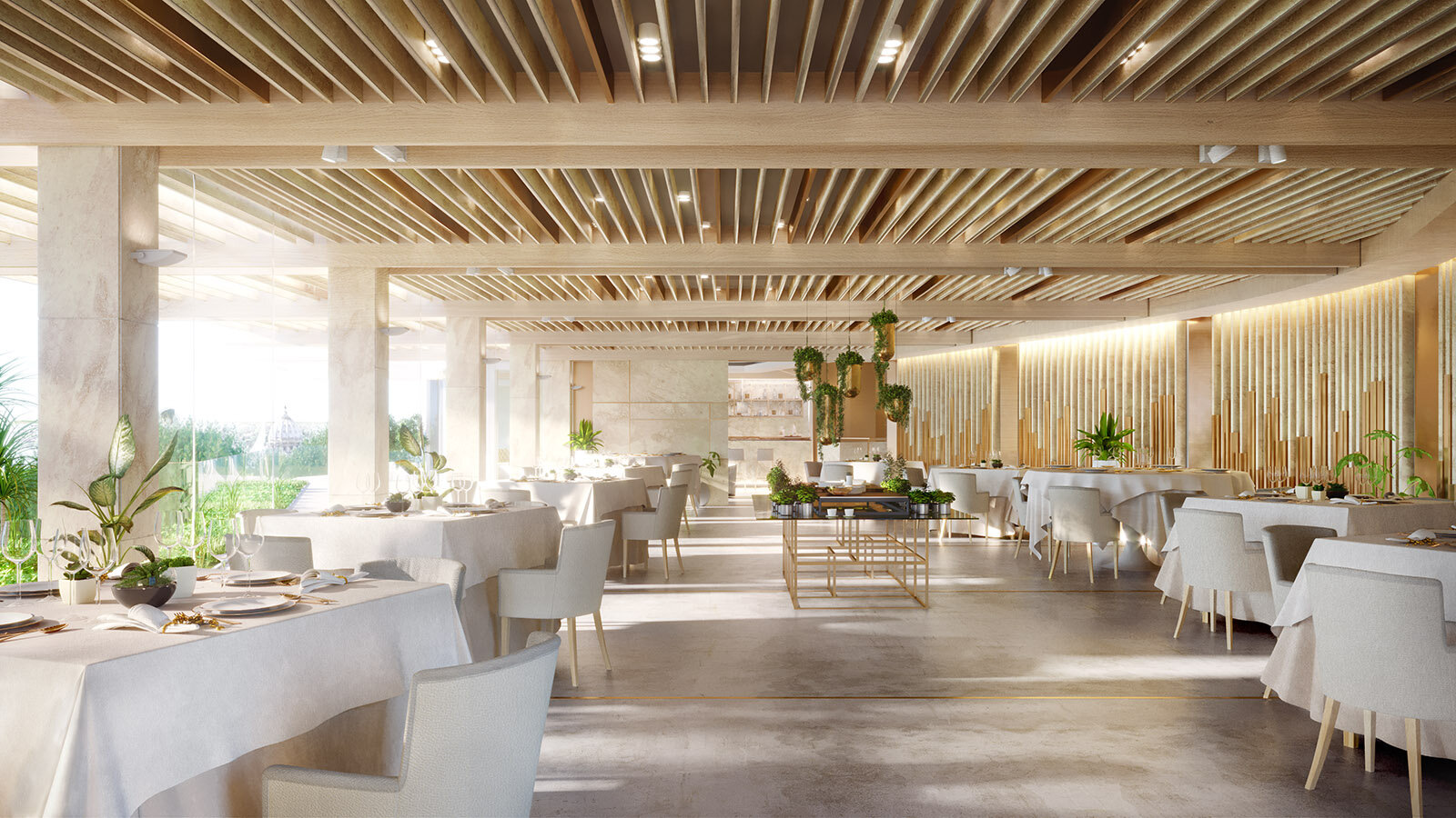   T.A.RI-Architects , La Pergola, 3 Star Michelin restaurant in Rome 