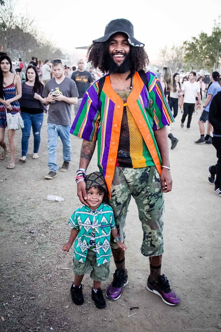 Joon and his son at FYF 2013