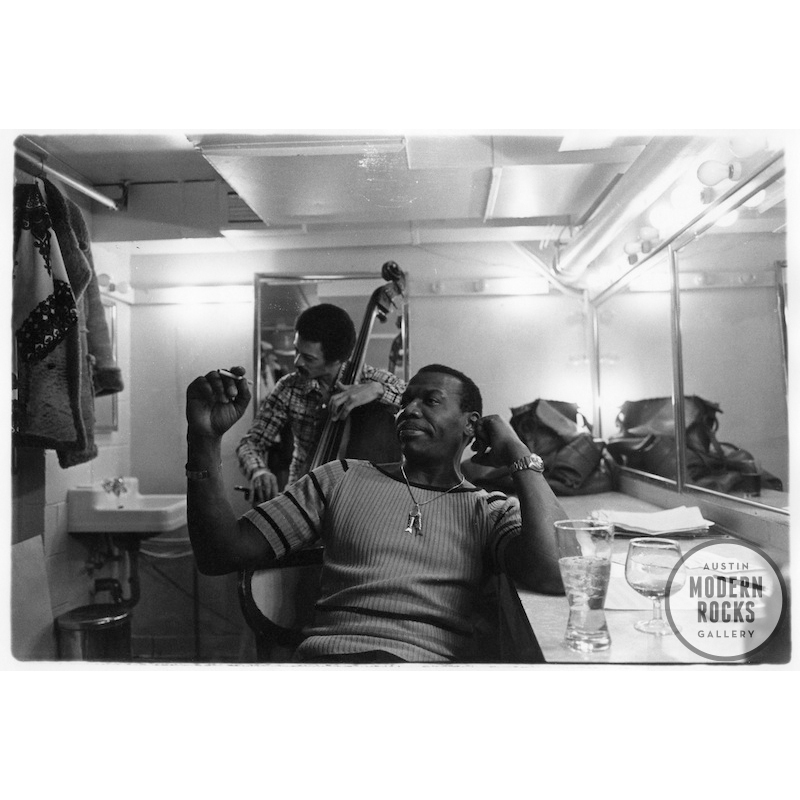 Elvin Jones and David Williams backstage by Herb Nolan