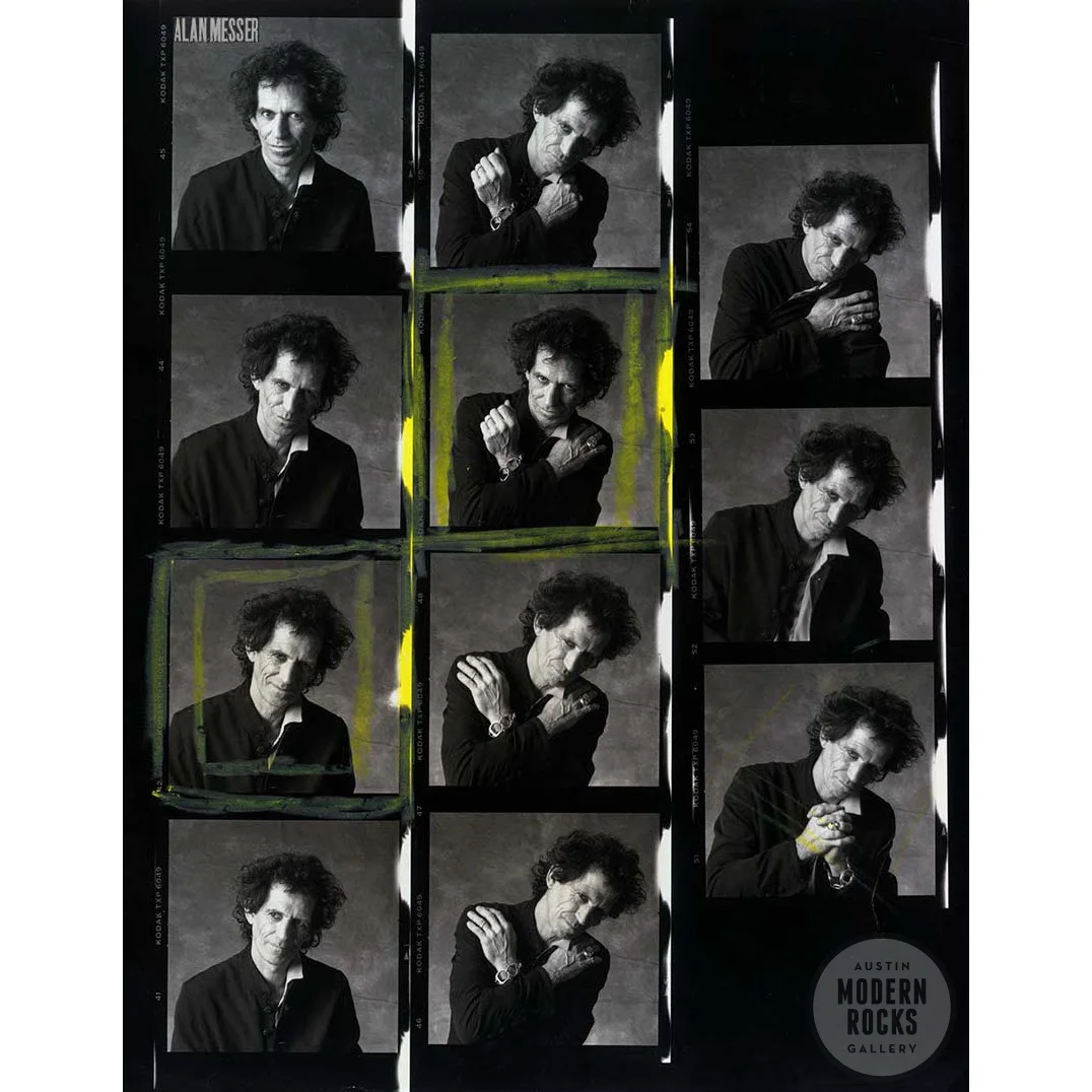 Keith Richards Contact Sheet by Alan Messer — Buy Signed Limited
