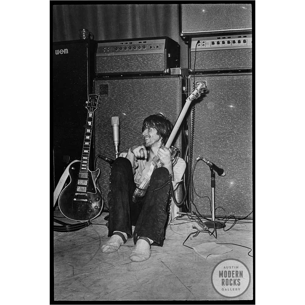 Keith Richards, Marquee Sound Check, 1971 by Alec Byrne