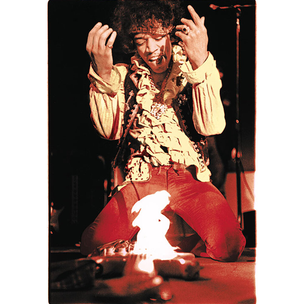 Jimi Hendrix at Monterey by Ed Caraeff