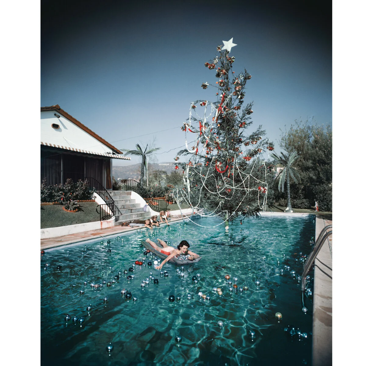 Christmas Swim by Slim Aarons