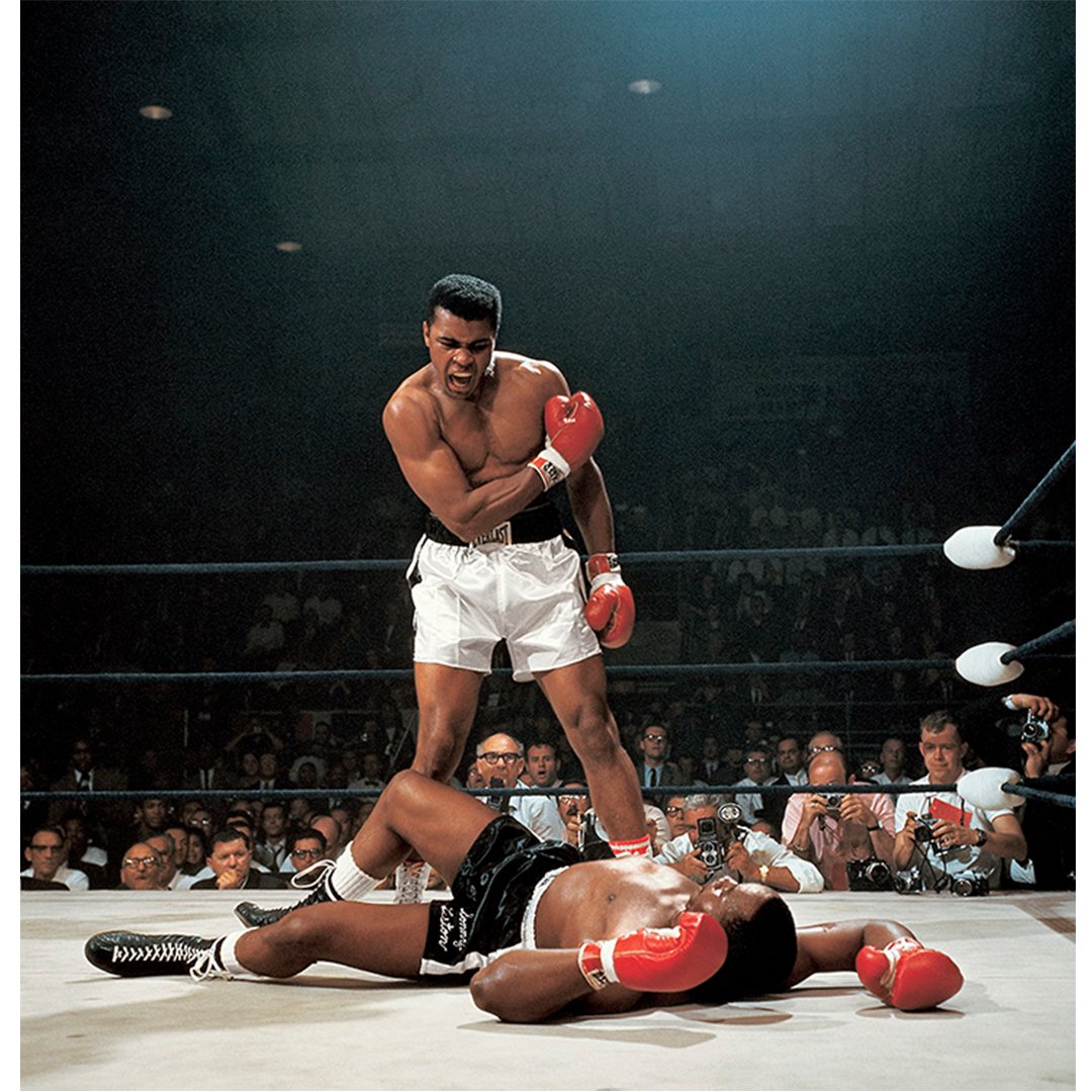Muhammad Ali vs Sonny Liston by Neil Leifer
