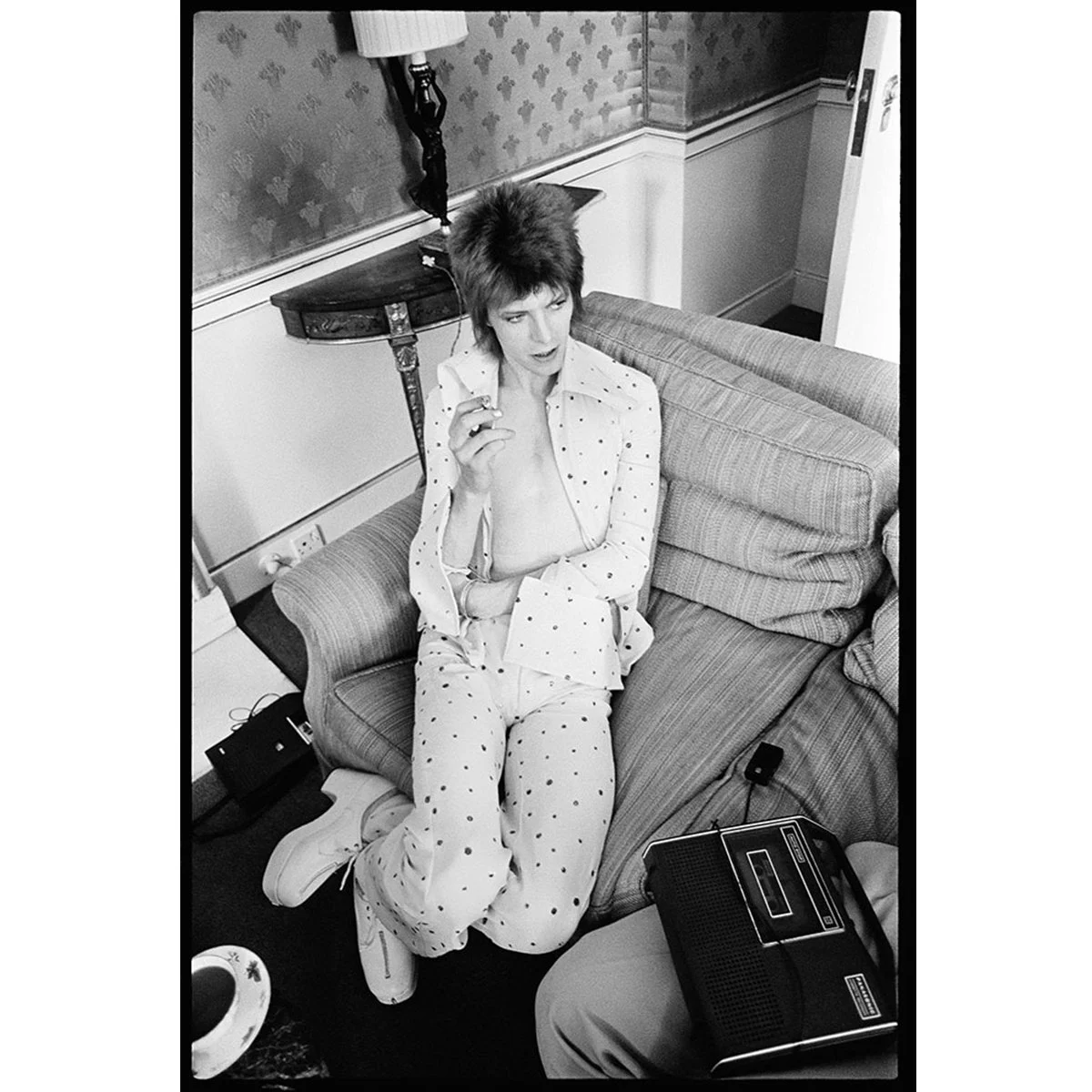 David Bowie at The Dorchester Hotel 1972 - 20x24" Artist Proof Print by Alex Byrne