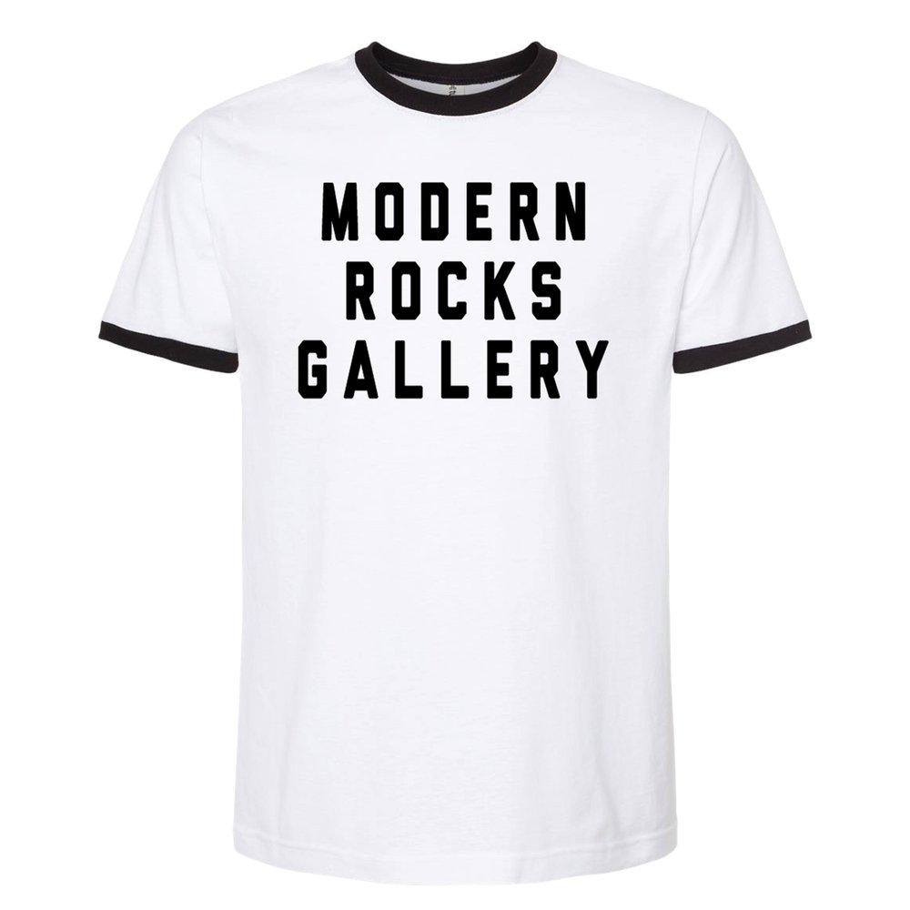 Modern Rocks Gallery Vintage Style Ringer T-Shirt