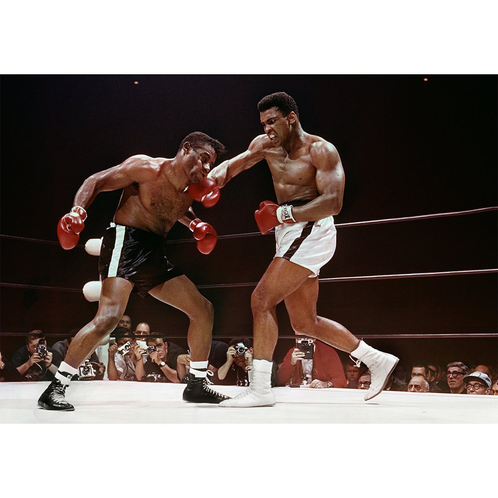 Muhammad Ali and Floyd Patterson, 1965 by Lawrence Schiller