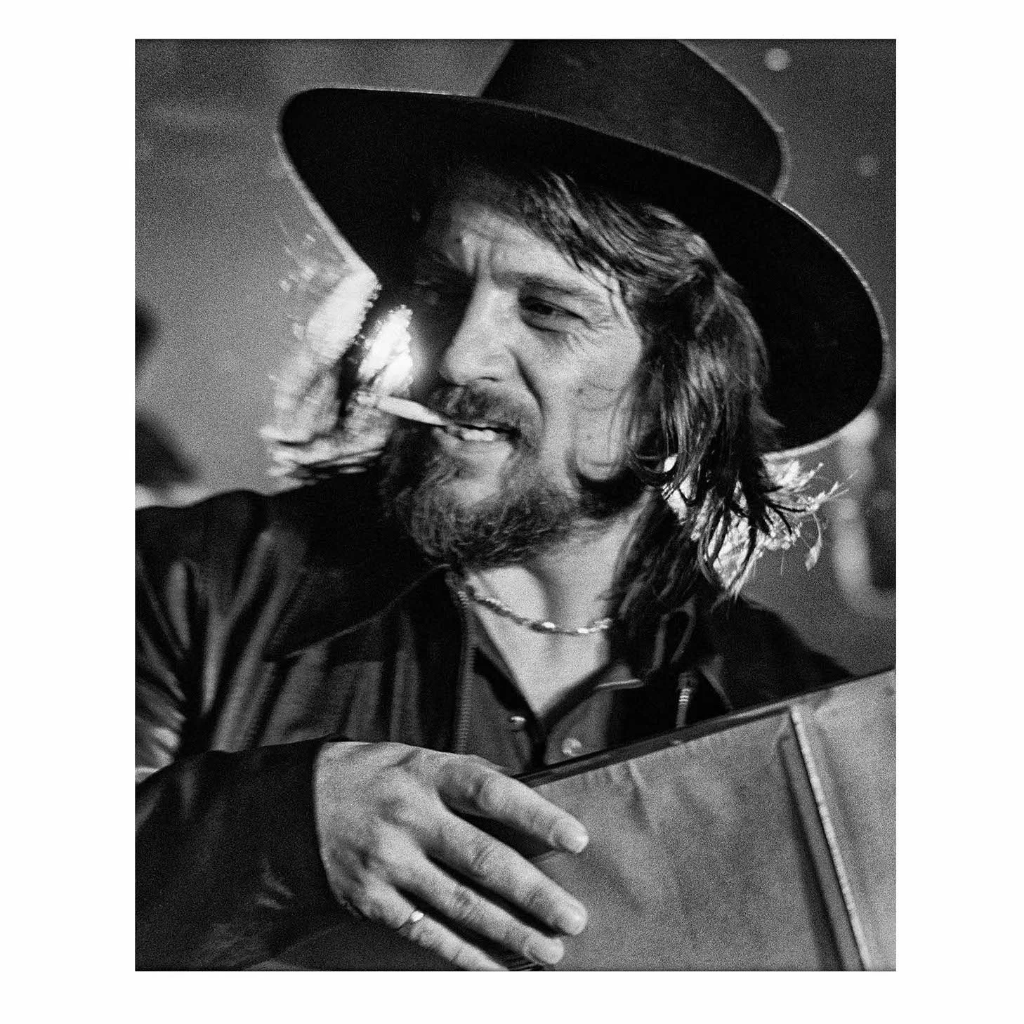 Waylon Jennings portrait by Alan Messer